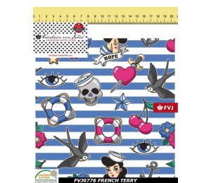 French Terry - Fräulein v. Julie Rockabilly Ringel